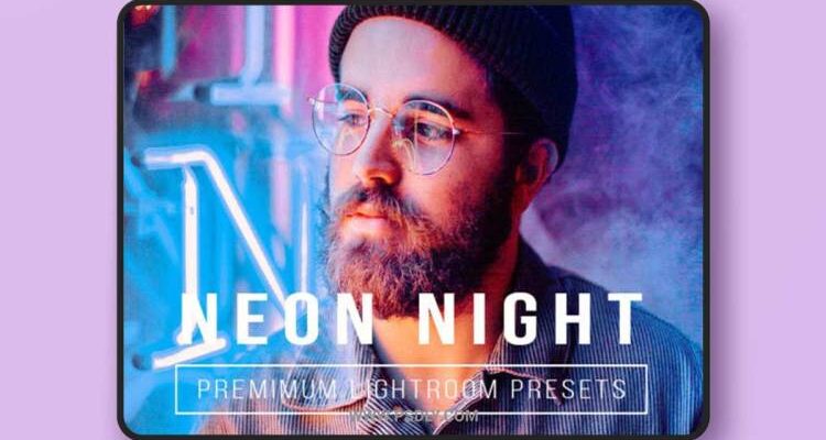 CreativeMarket Neon Night Presets Mobile Desktop