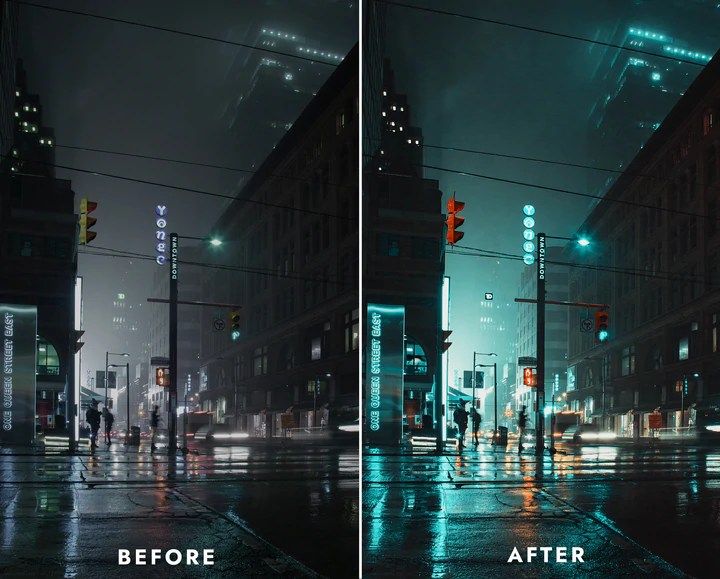 Lightroom presets nocturno